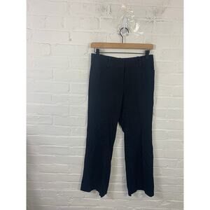 Ann Taylor Women's The Wide Leg Modern Pant Flat Front Black Size 2P